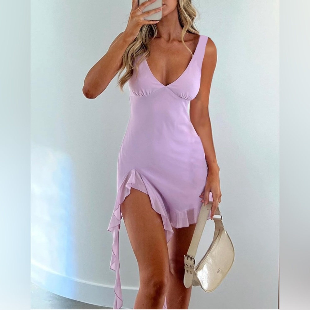 Lavender bodycon dress